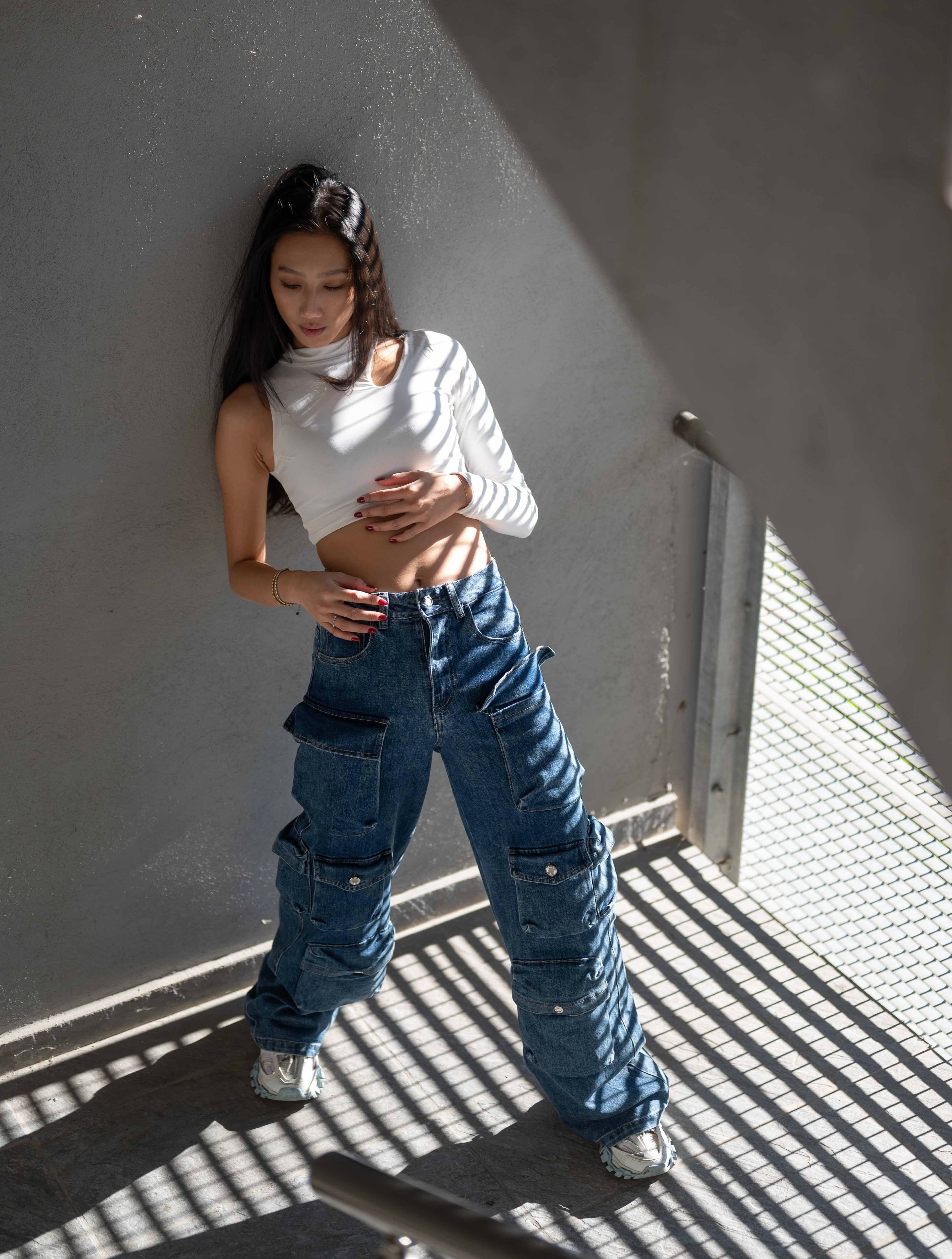 Дънки с джобове