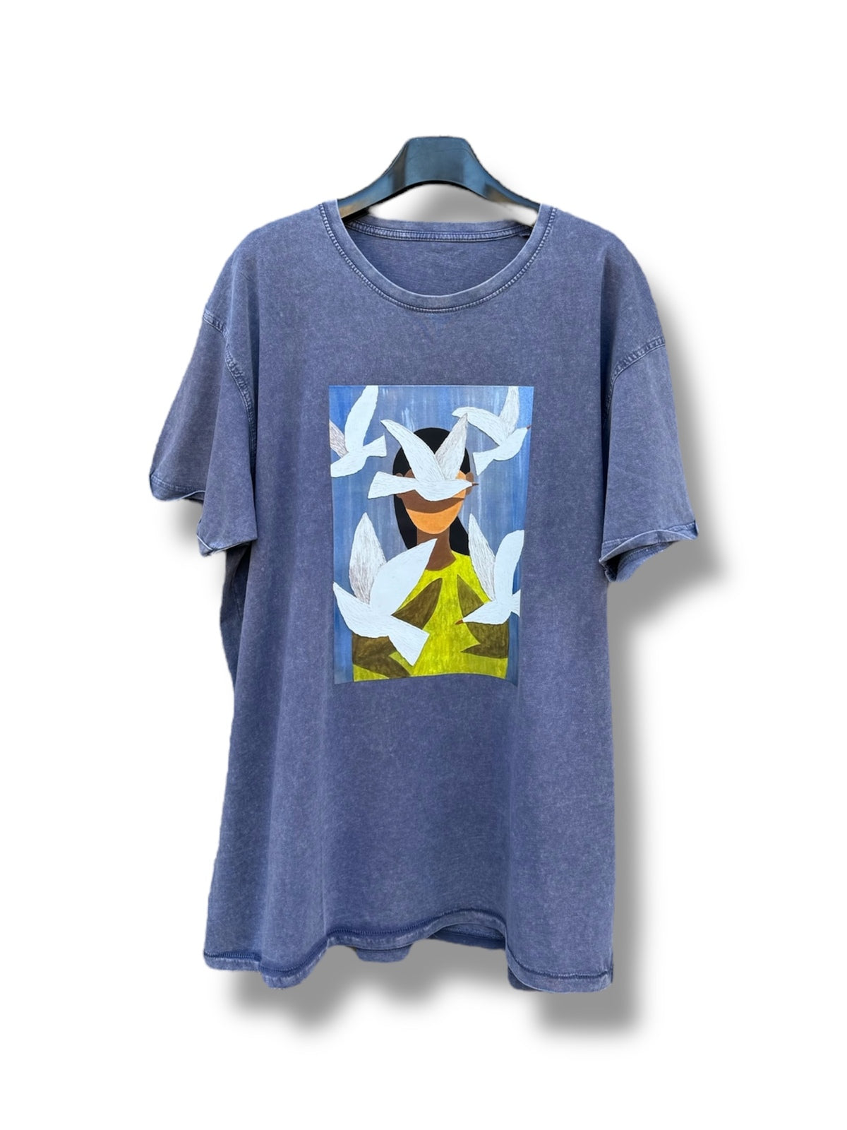 Тениска White Birds & Her - Organic