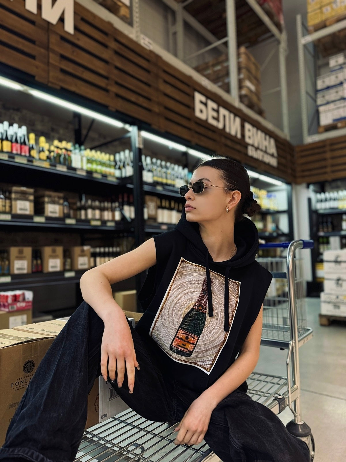 Суитшърт без ръкави CHAMPAGNE