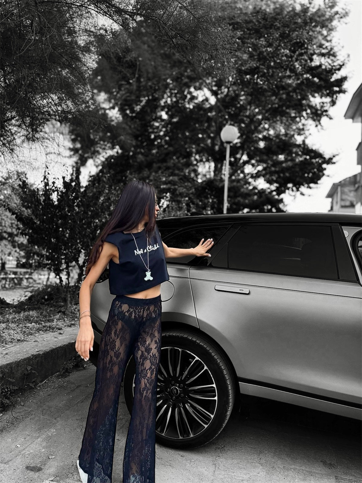 Дантелен панталон NAC