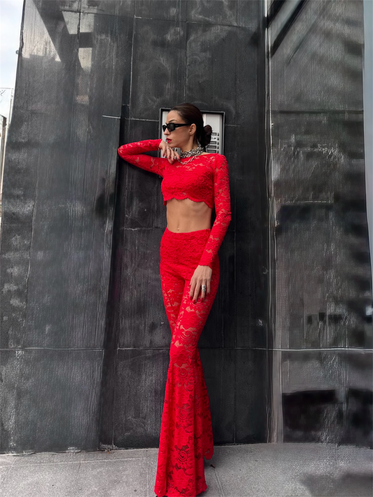 Дантелен сет Scarlet