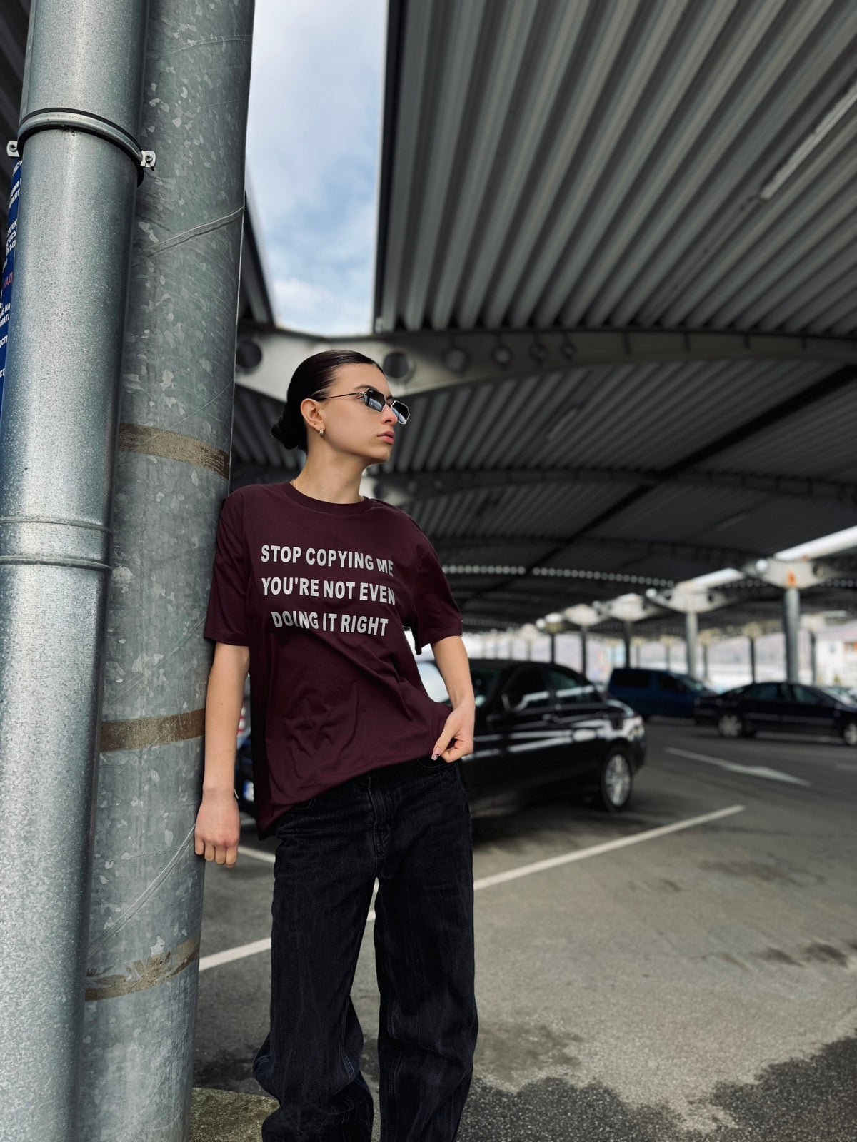 Тениска STOP COPYING ME - Organic