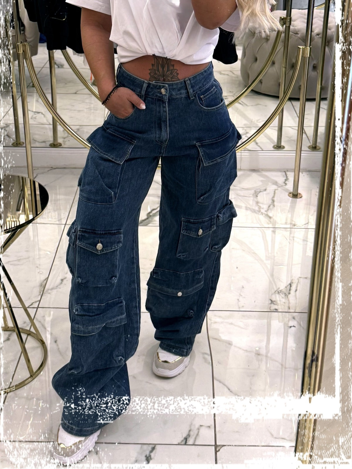 Дънки с джобове