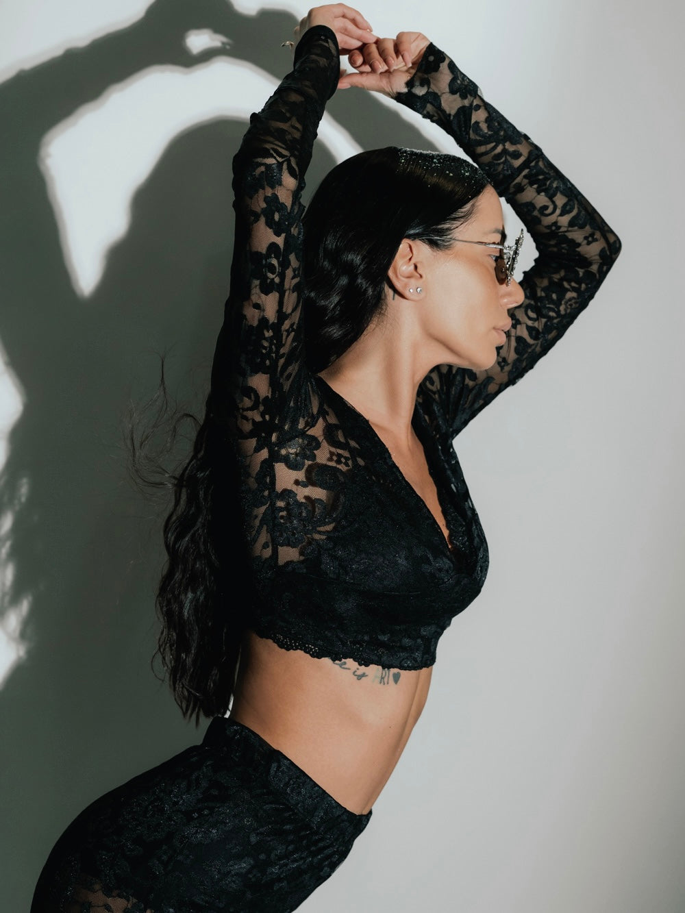 Дантелена блуза Élégance Noire